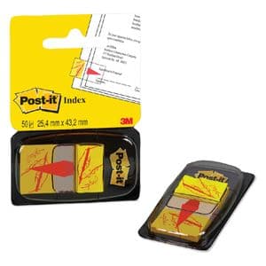 Picture 3 of Indextabs Post-it 68031 25,4x43.2mm " hier ondertekenen" geel