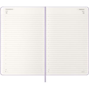 Picture 3 of Agenda 2026 Moleskine 12M Planner Daily 1dag/1pagina large hc pastel lilac