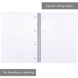 Picture 2 of Collegeblok Pukka Pad Jotta A4 ruit 5x5mm 4-gaats 200 pagina's 80gr groen