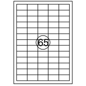 Picture 1 of Etiket Quantore 38.1mmx21.2mm 6500 stuks