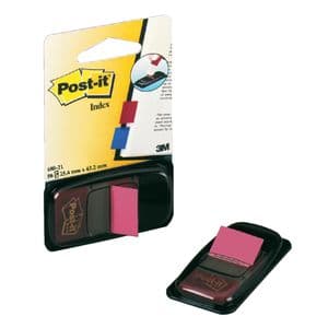 Picture 5 of Indextabs Post-it 680 25.4x43.2mm felroze 50 tabs