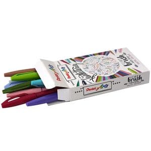 Picture 1 of Brushpen Pentel Sign SES15C pastel assorti 12 stuks