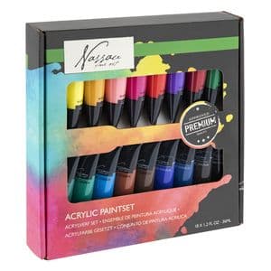 Picture 1 of Acrylverf Nassau fine art doos à 18 tubes à 36ml