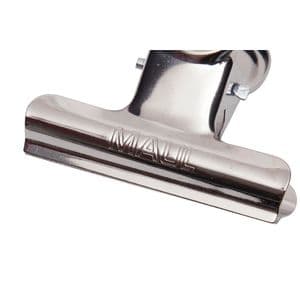 Picture 2 of Papierklem MAUL Bulldog 50mm capaciteit 20mm zilver 10 stuks