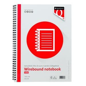 Picture 1 of Spiraalblok Quantore A4 lijn spiraal 200 pagina's 70gr