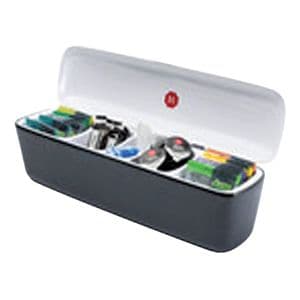 Picture 3 of Tafeldispenser Douwe Egberts 5 vakken met inhoud zwart