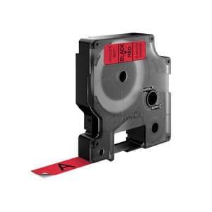 Picture 3 of Labeltape Dymo LabelManager D1 polyester 12mm zwart op rood