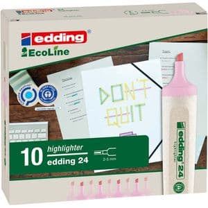 Picture 4 of Markeerstift edding 24 EcoLine pastel roze