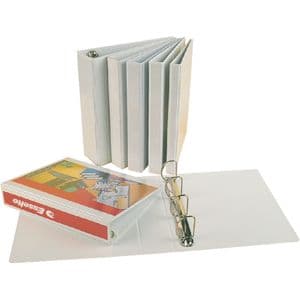 Picture 1 of Presentatieringband Esselte panorama A4 4-rings D-mechaniek 25mm PP wit
