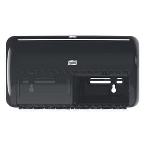 Picture 2 of Toiletpapierdispenser Tork T4 Elevation duo zwart 557008