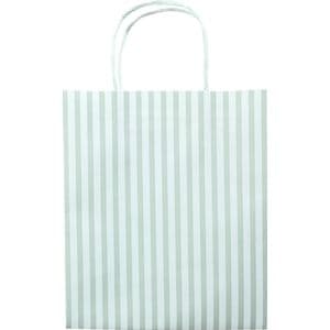 Picture 4 of Tas met handvat Folia kraftpapier 115gr 18x21x8cm wit set à 3 dessins