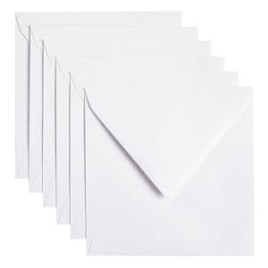 Picture 1 of Envelop Papicolor 140x140mm kraft wit pak à 6 stuks