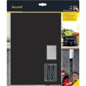 Picture 1 of Krijtbord Securit A4 tags 5 stuks