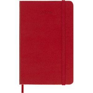 Picture 1 of Agenda 2026 Moleskine 12M Planner Weekly 7dagen/1pagina pocket hc scarlet red