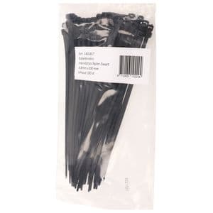 Picture 1 of Kabelbinders IEZZY nylon 4.8x200mm D 49.5mm zwart 100 stuks