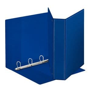 Picture 1 of Presentatieringband Esselte panorama A4 4-rings D-mechaniek 30mm PP blauw