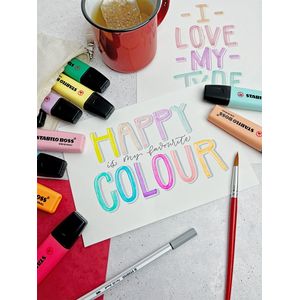 Picture 7 of Markeerstift STABILO BOSS Original 70/10 assorti 4 kleuren doos à 10 stuks