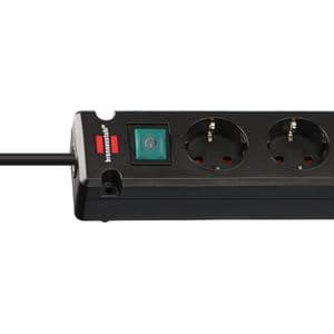 Picture 2 of Stekkerdoos Brennenstuhl Bremounta 5vdig incl 2 USB C 3 meter zwart