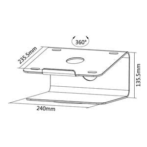 Picture 2 of Laptopstandaard Neomounts NSLS050 zilver