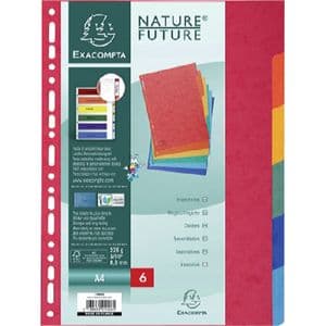 Picture 2 of Tabbladen Exacompta 225x297mm 11-gaats 6-delig glanskarton