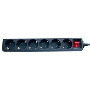 Picture 1 of Stekkerdoos BRASQ 6 voudig 3 meter zwart