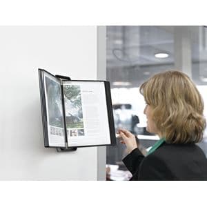 Picture 5 of Zichtpanelensysteem wand Tarifold VEO PP A4 met 10-tassen zwart