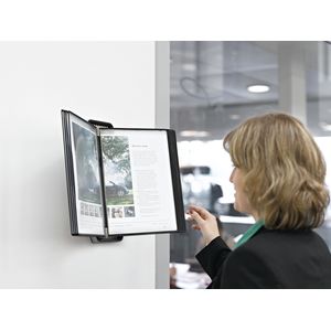 Picture 5 of Zichtpanelensysteem wand Tarifold VEO PP A4 met 10-tassen zwart