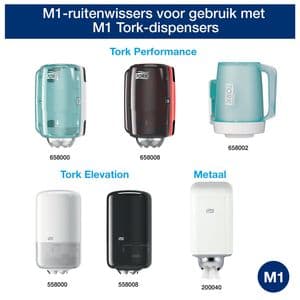 Picture 3 of Poetspapier Tork M1 Advanced 1-laags 120m wit 100130