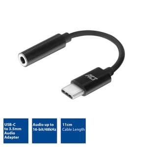 Picture 3 of Adapter ACT USB-C naar 3.5mm audio jack 0.1 meter