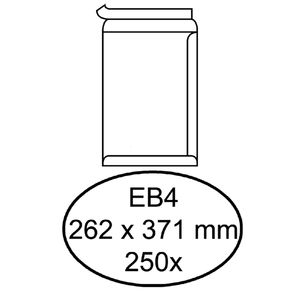 Picture 1 of Envelop Quantore akte EB4 262x371mm zelfklevend wit 250 stuks