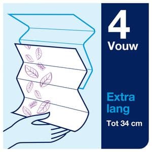 Picture 5 of Handdoek Tork H2 Xpress Premium multifold 2-laags 212x340mm 21x100 vel wit 100297