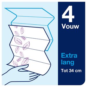 Picture 5 of Handdoek Tork H2 Xpress Premium multifold 2-laags 212x340mm 21x100 vel wit 100297