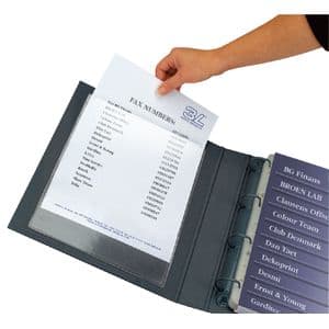 Picture 1 of Insteektas Djois U-map 220x305mm zelfklevend PP transparant 10 stuks