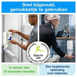 Picture 4 of Handdesinfectie Tork S1 Premium alcoholgel ongeparfumeerd 1000 ml 420103