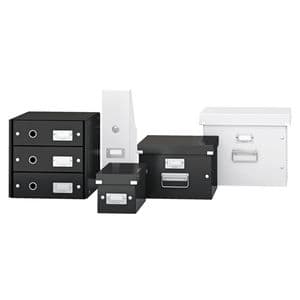 Picture 2 of DVD-opbergdoos Leitz Click & Store WOW gerecycled karton 206x147x352mm zwart
