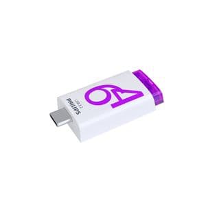 Picture 2 of USB stick 3.2 Philips Click USB-C 64GB paars