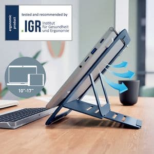Picture 5 of Laptopstandaard Leitz Ergo Aluminium plat verstelbaar