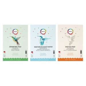 Picture 3 of Aquarelblok Qrea A5 20vel 200gr gelijmd