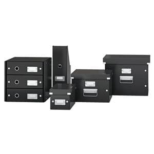 Picture 1 of DVD-opbergdoos Leitz Click & Store WOW gerecycled karton 206x147x352mm zwart
