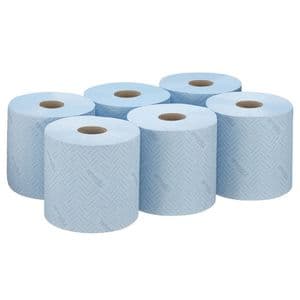 Picture 2 of Poetspapier WypAll L10 1-laags 800 vel blauw 7255