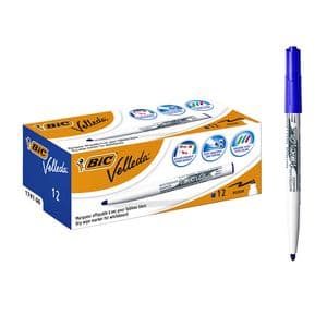 Picture 4 of Whiteboardmarker Bic Velleda 1741 rond medium blauw