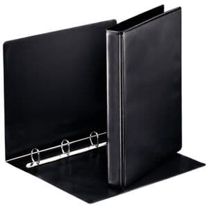 Picture 1 of Presentatieringband Esselte Essentials panorama A4 4-rings D-mechaniek 25mm zwart