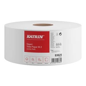 Picture 1 of Toiletpapier Katrin Gigant M jumbo medium 2-laags 300m wit 93625