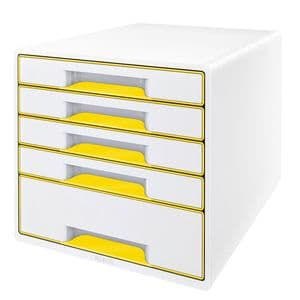 Picture 1 of Ladenblok Leitz WOW CUBE 5 laden wit/geel
