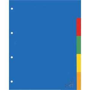 Picture 1 of Tabbladen Kangaro 4-gaats A405 5-delig assorti PP