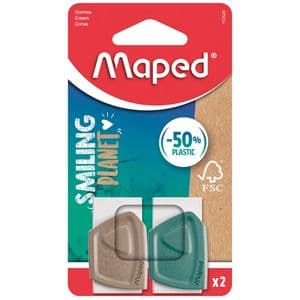 Picture 1 of Gum Maped Smiling Planet blister à 2 stuks