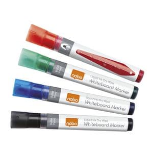 Picture 1 of Whiteboardmarker Nobo Liquid ink rond assorti 3mm 4st