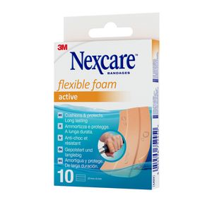 Picture 2 of Wondpleister Nexcare active flexible foam waterbestendig 6x10cm 10 stuks
