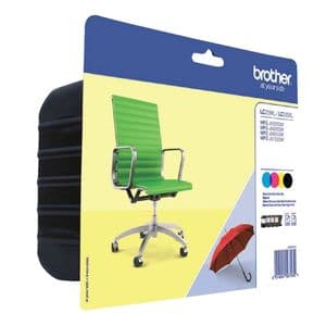 Picture 1 of Inktcartridge Brother LC-229XLVALBP zwart + 3 kleuren