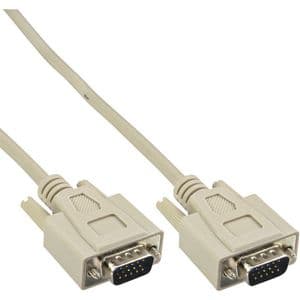 Picture 1 of Kabel InLine S VGA 15HD M-M 2 meter beige en grijs
